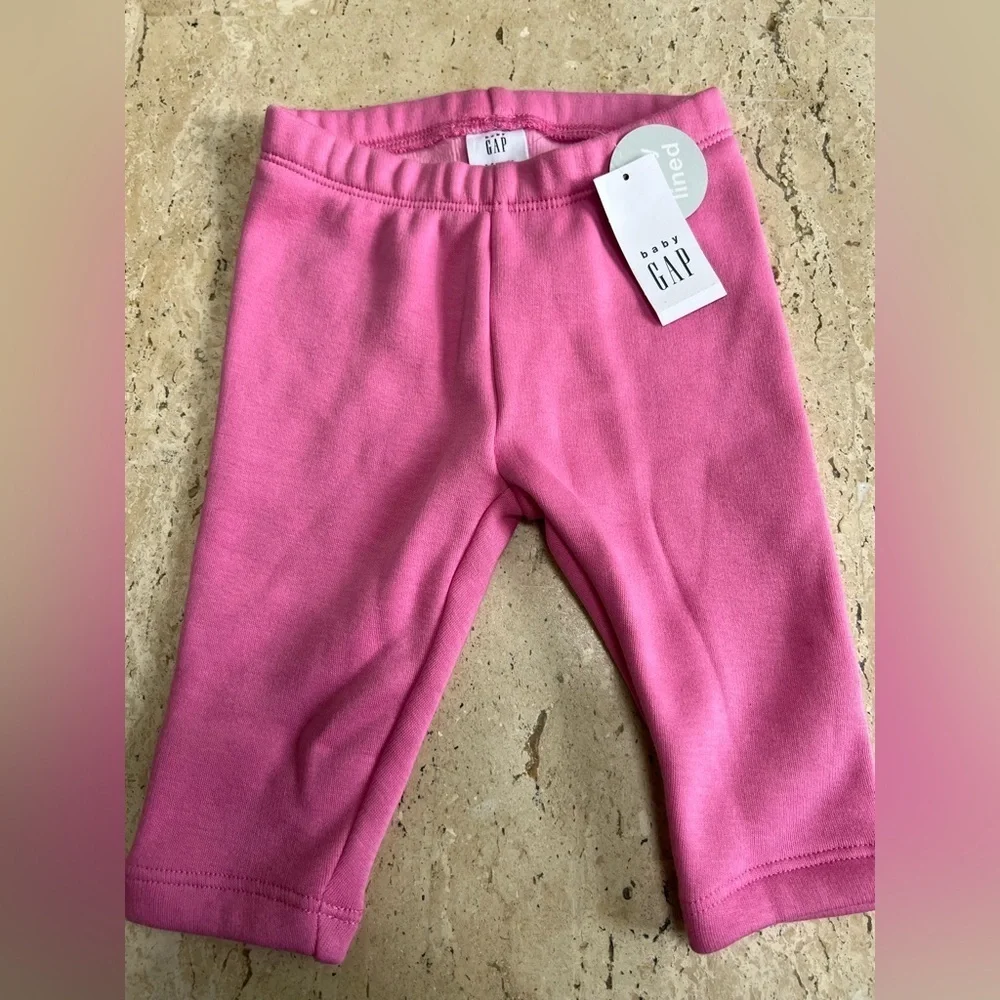 GAP Baby Girls' Cozy Leggings Bottoms 3-6 Month “Wild Orchid”